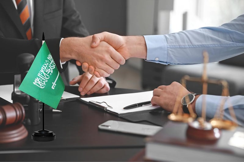 tibijoy Saudi Arabia Saudi Arabian Miniature Deluxe Table Flag Set (2 Pack) - Green, 8.2" x 5.5" (W x L), UV Resistant, Perfect Patriotic Decoration for Home & Offices - Image 5